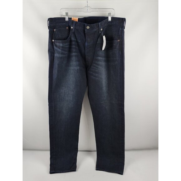 Levis 501 Jeans Mens 40x32 Blue Button Fly Tapered Leg Denim NWT